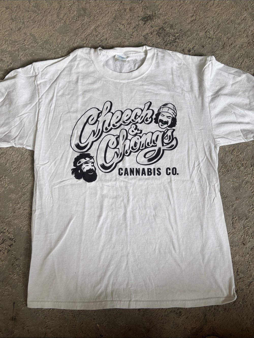Cheech & Chong's Cannabis Co. White Logo Short Sleeve Tee